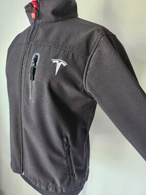 TESLA Jacket #4 Black Tesla Motors Corporate Employee Zip Jacket